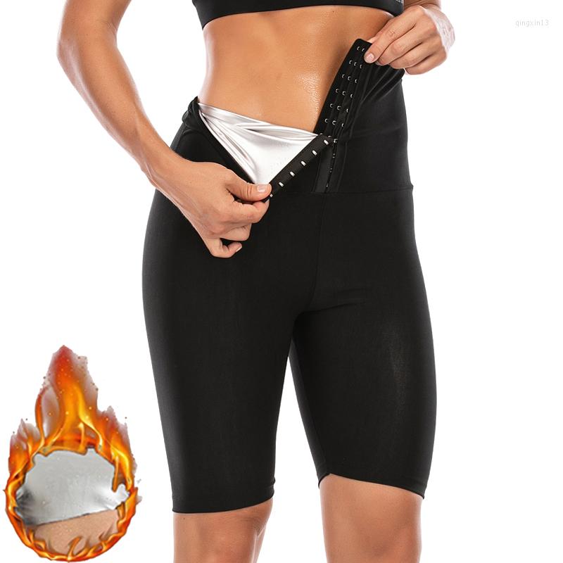 Women's Shapers Sauna Shaper Pants For Women Perdita di peso Thermal Sweat Pantaloncini Capris Vita alta BuLifting Leggings da allenamento con pancia