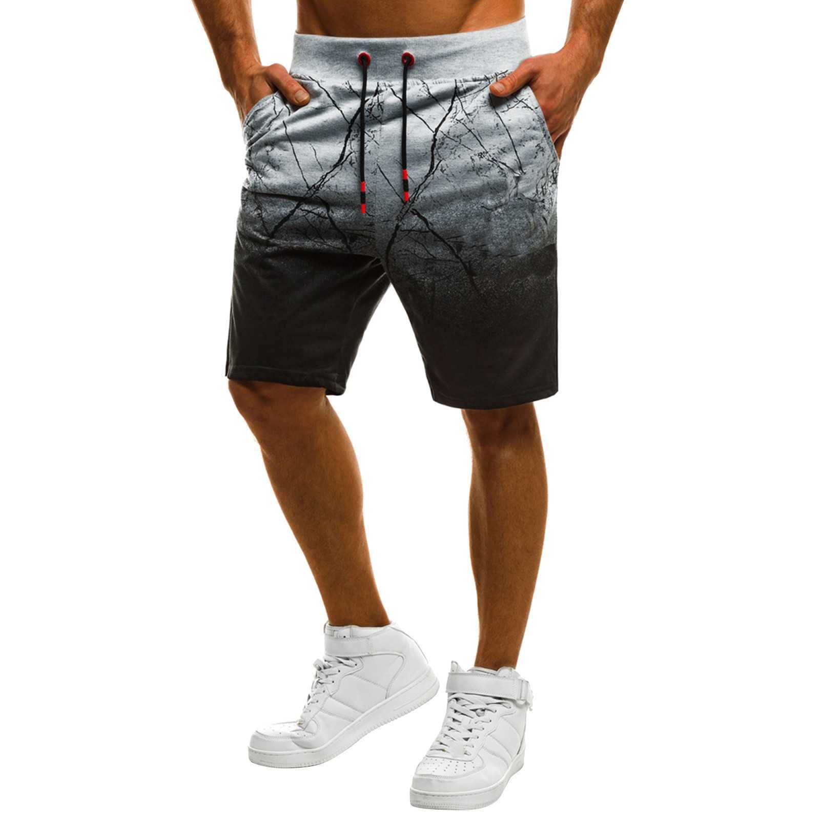 Mäns shorts olinerade löpande shorts herrar sommarbyxor elastiska band slipsar löst fot casual sport som kör rak flickor små tofflor aa230529