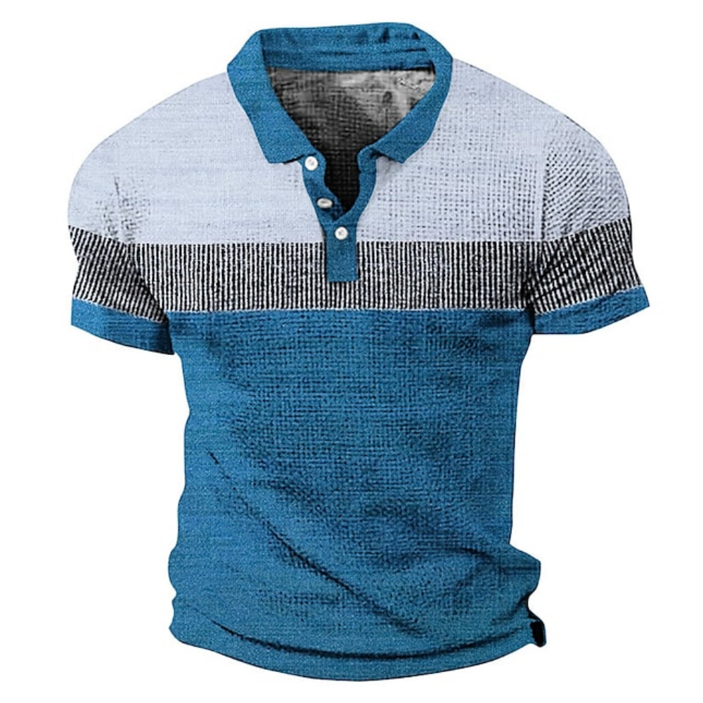 Plaid Mens Polo Shirt Business Kort ärm T -shirt mesh andningsbara lapel toppar Tees Summer T Shirt för mankläder