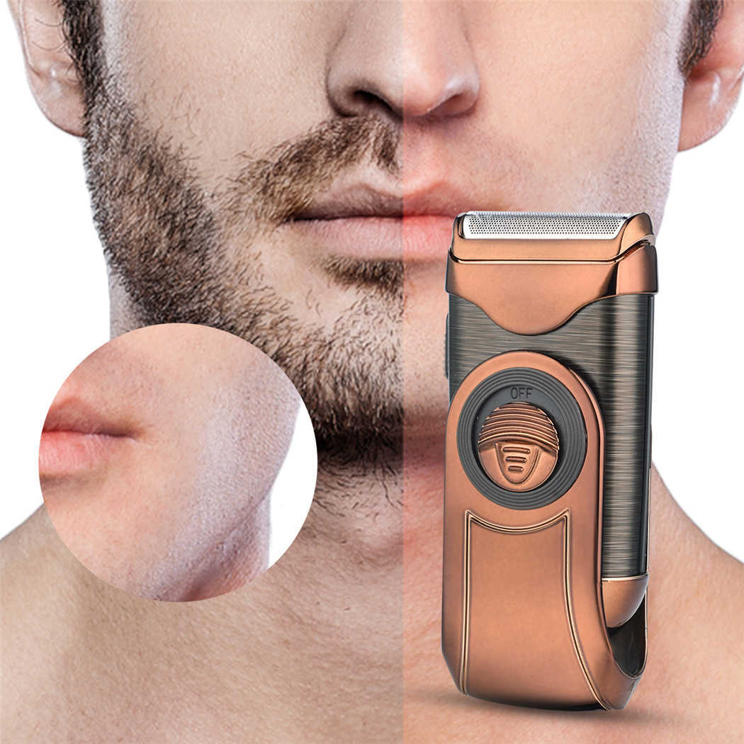 Elektrisk rakapparat Ckeyin Men's Electric Shaver Beard Trimmer Facial Hair Removal RECROCATION RACH MASHINE RECHARGABLE Mustasch Razor Cut