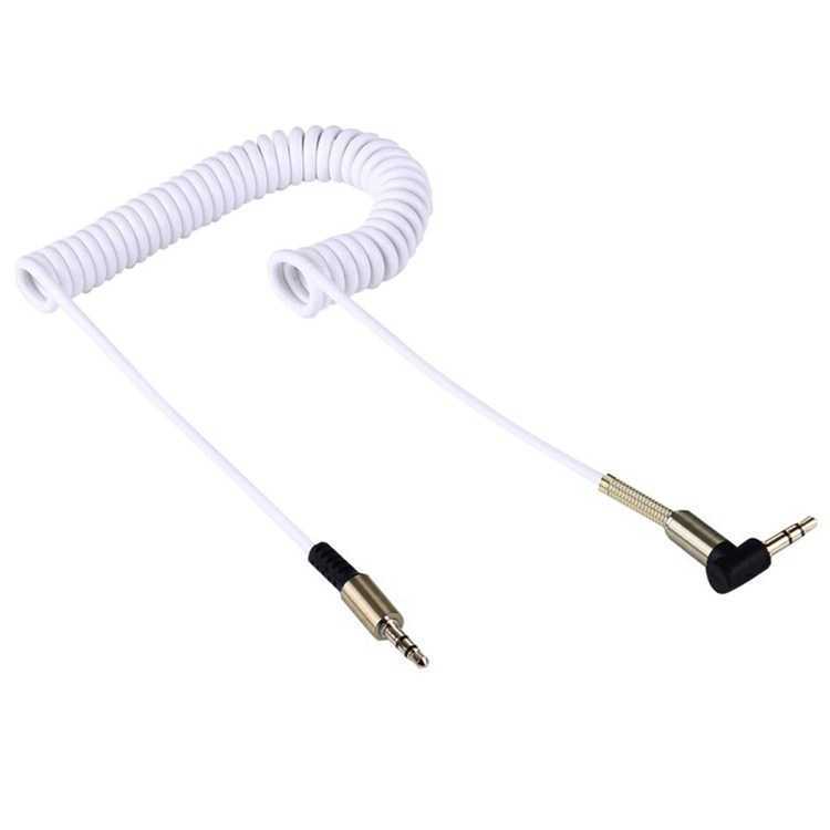 3.5mm mâle à mâle câble audio AUX monté sur voiture câble à ressort télescopique connexion de téléphone portable haut-parleur câble d'extension de voiture