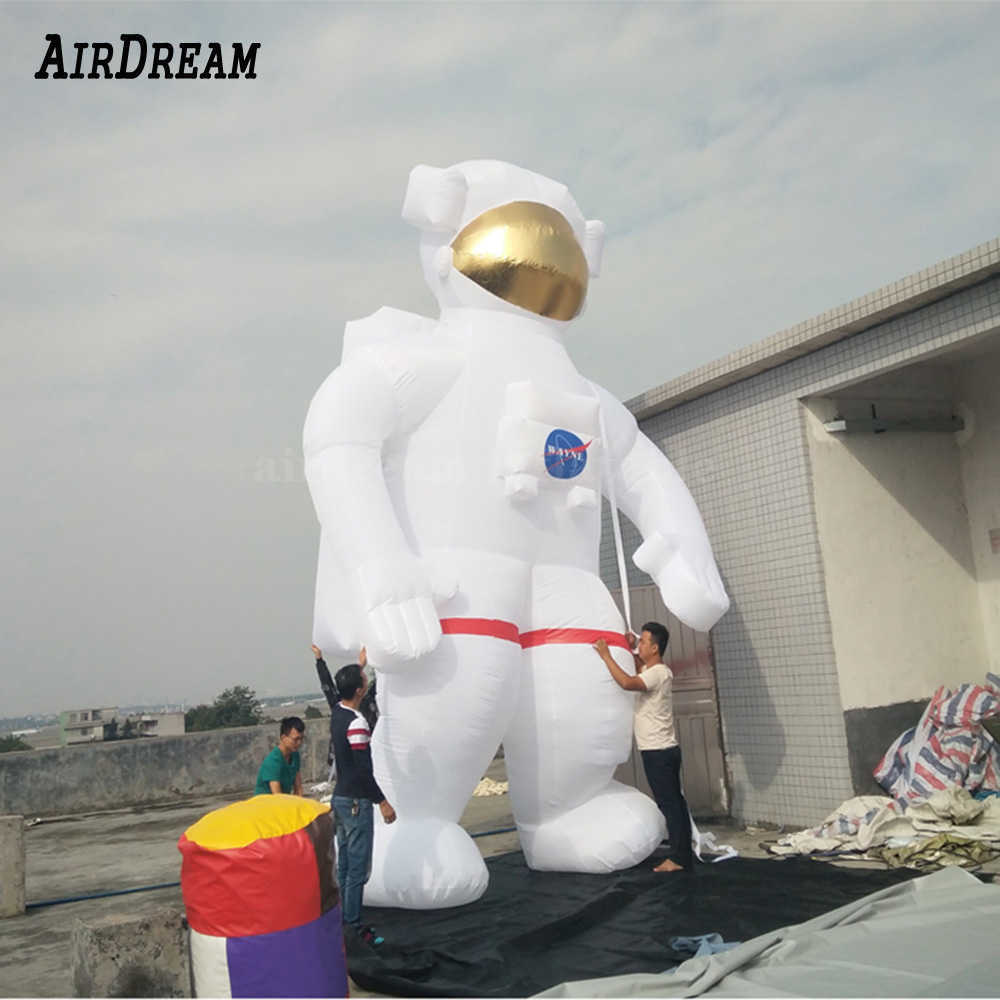 Géant 4m 13,2ft 6m 20 pieds de haut Astronaute de marche gonflable Oxford Tissu dessin animé Activités de plein air Publicité - Jouet