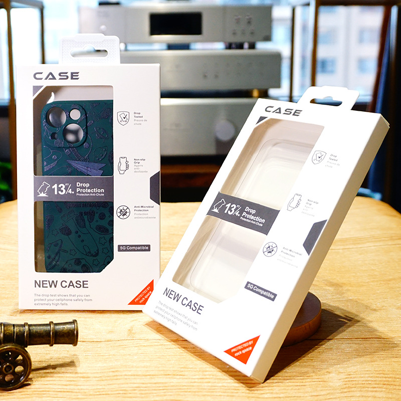 Простой белый пакет для защиты картонных коробок с подарочной коробкой из ПВХ для iPhone 13 Pro Max от 4,7 до 6,9 дюйма крышка корпуса 1000 шт.