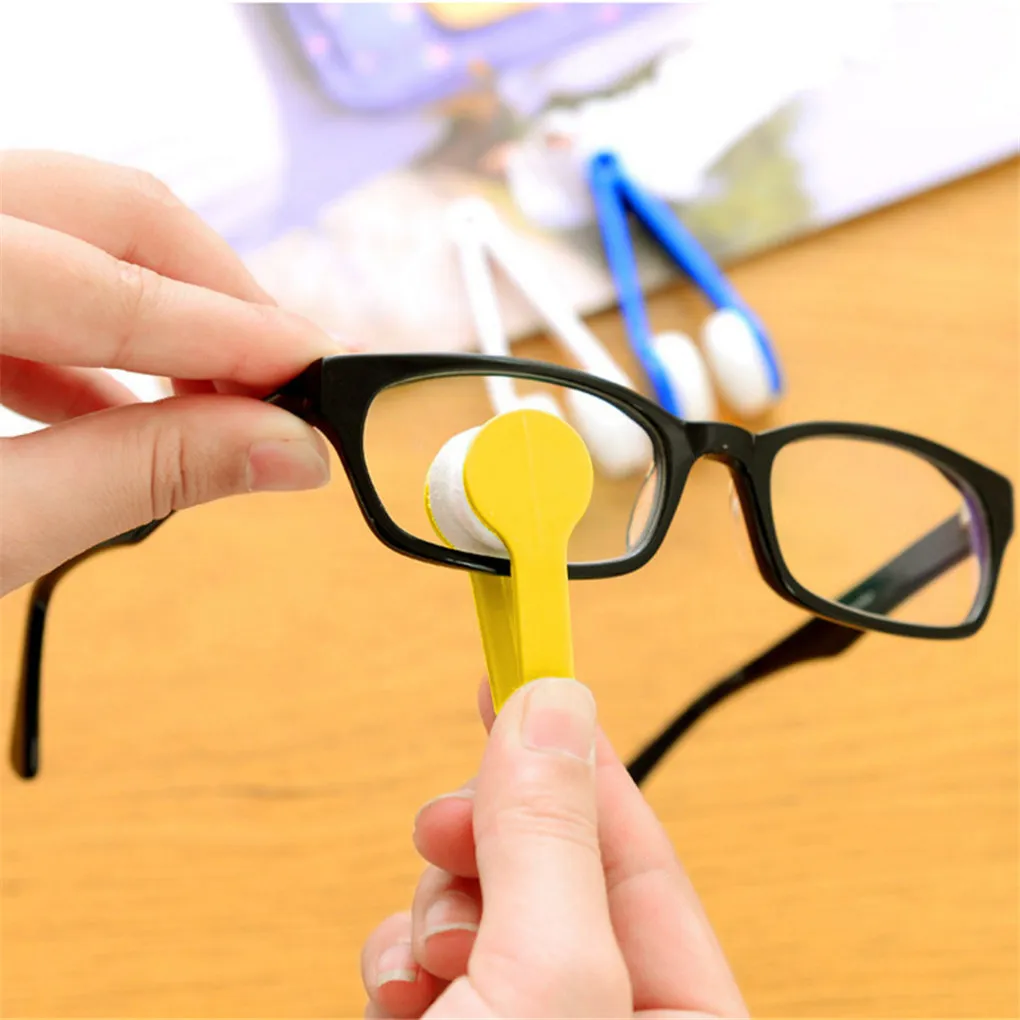 Mini Soft Eye Glasses Lens Cleaning Brush Cleaner Wipe Microfiber Spectacles Eyeglass Eyewear Screen Rub Drop