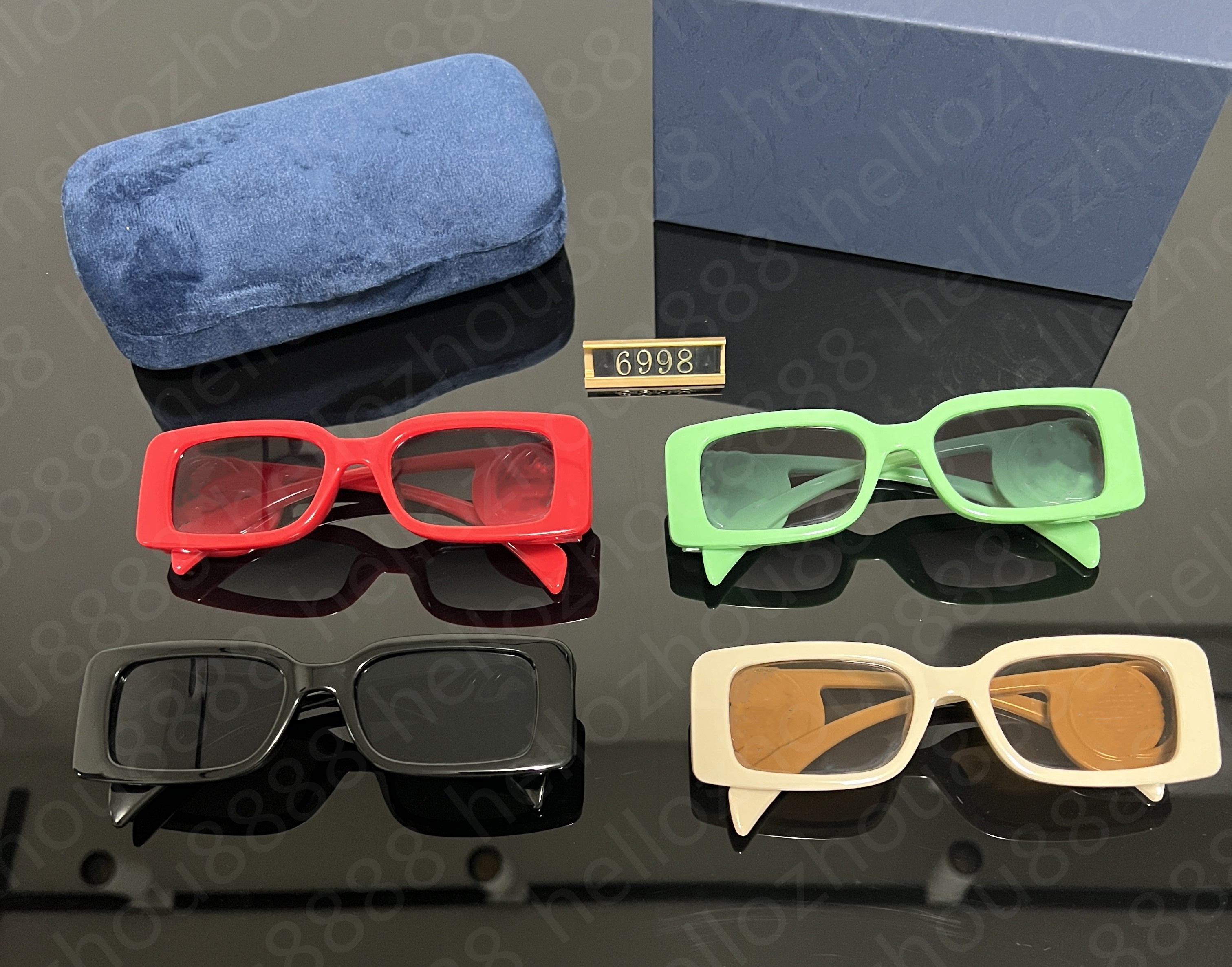 2023 Ogólne okulary przeciwsłoneczne Kobiety Kobiety duże odcienie moda Wysoka jakość mężczyzn Square Sun Sun Glass Gradient UV400 1325S216L