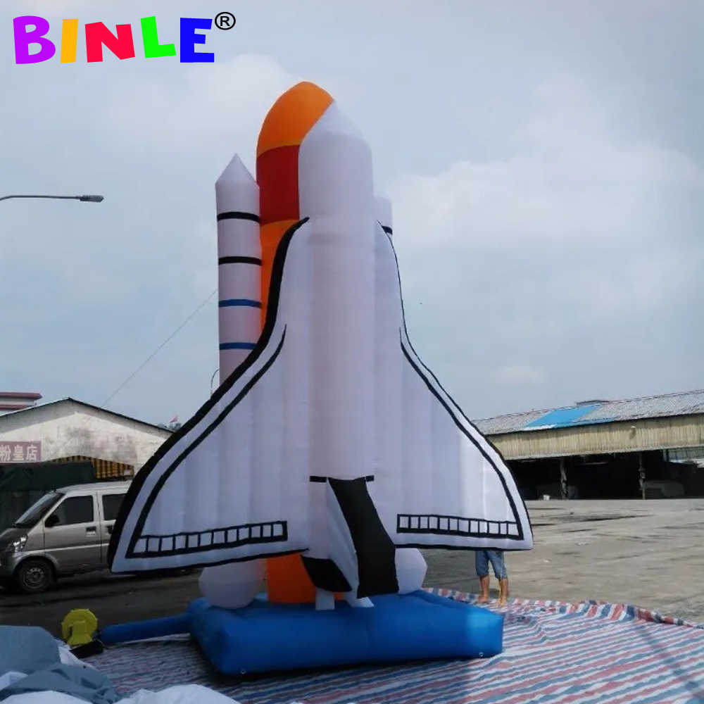 Kundenspezifisches Flugschau-Riesen-aufblasbares Raumschiff-großes aufblasbares Raumfähren-Werbungsraketen-Modell für Ereignis-Ausstellung