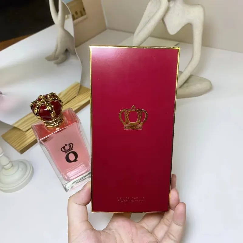 Designermerk King Crown Parfum Spray Queen Q Parfum 100ml 3.3fl.oz originele geur Langdurige edp sterilisatie hoge kwaliteit snel schip