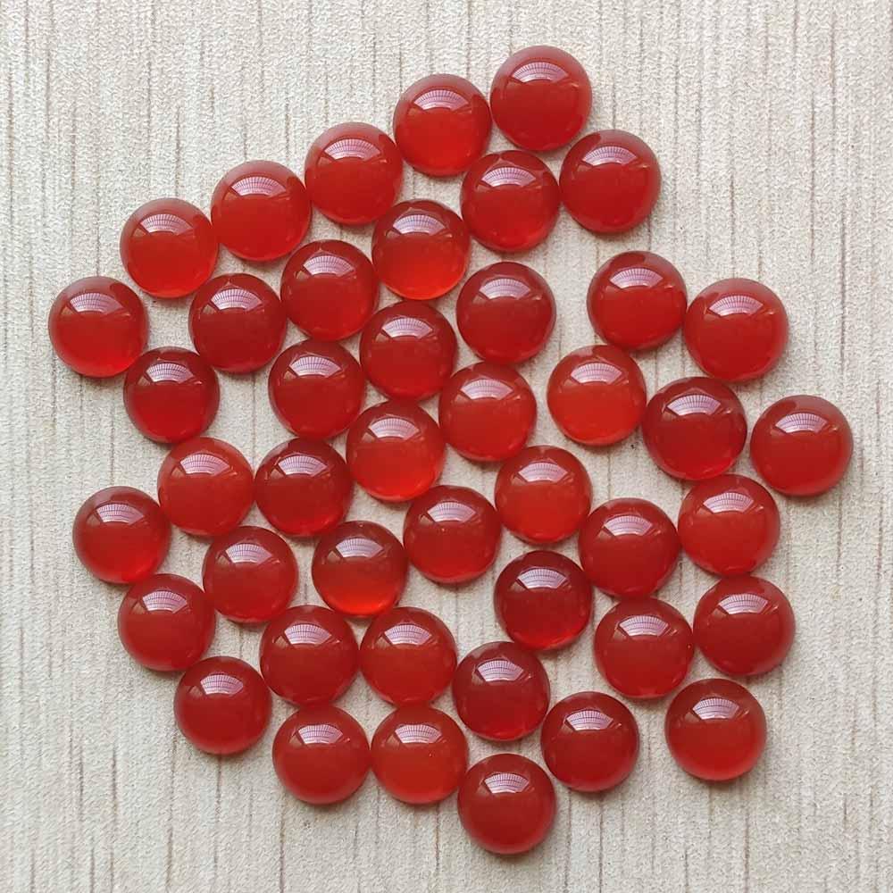 Contas de moda de alta qualidade natural ônix vermelho redondo cabochão contas 10mm 12mm para acessórios de joias atacado 50 tamanhos frete grátis