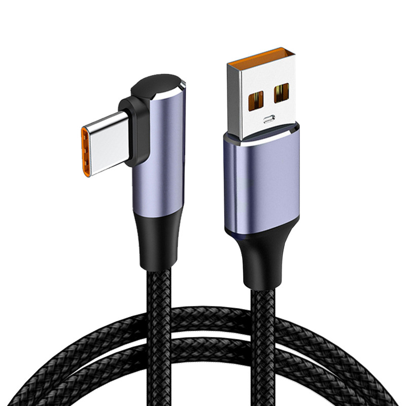 Cable USB tipo C 6A para Huawei P30 P40 Pro 5A, Cable de carga rápida, cargador de USB-C, Cable de datos para Huawei Honor 50 Pro Samsung