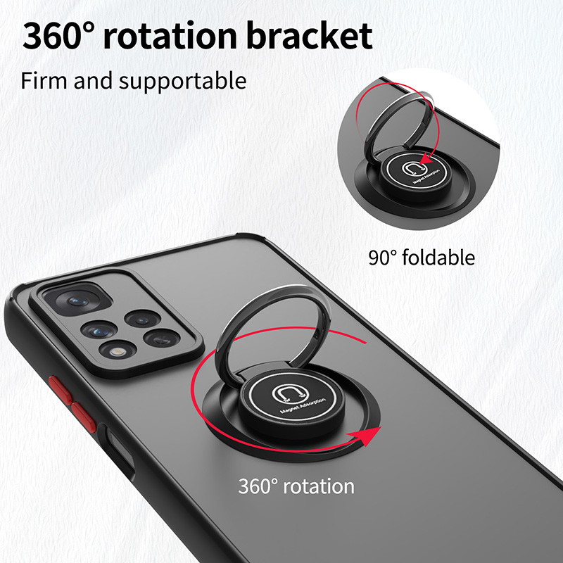 Kickstand Cell Phone Cases For Redmi Note 8 8T 9 9T 10 11 11S 12 12S Pro Max Translucent Shockprooof Magnetic Car Mount Designer Phone Case Shell