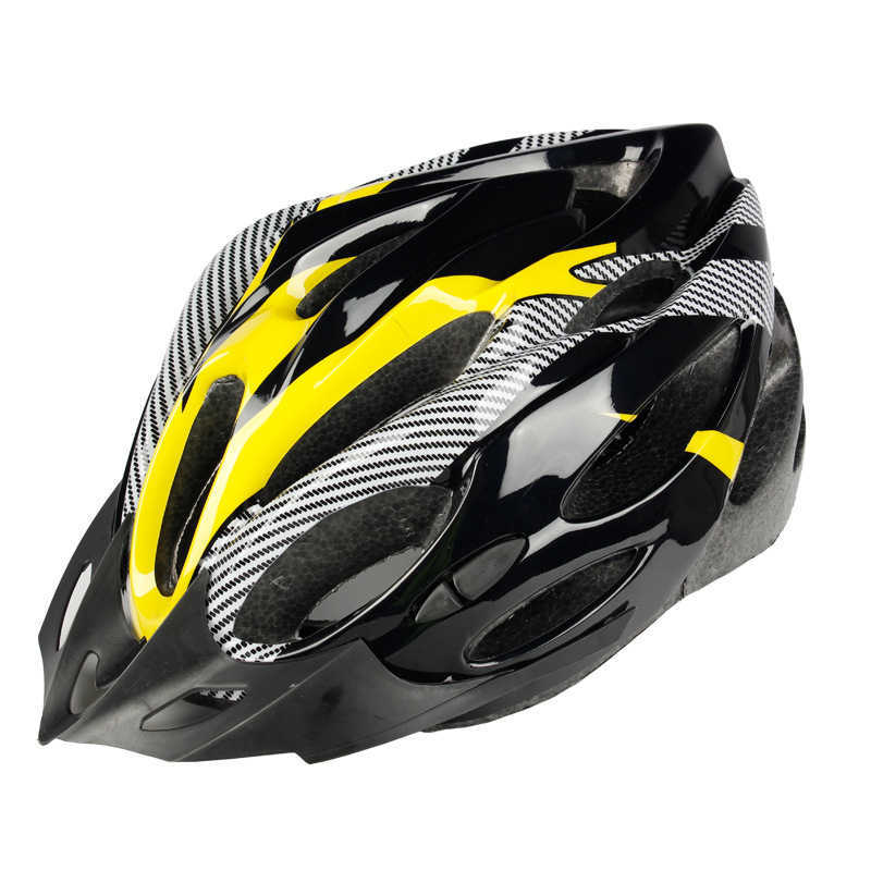 Cykelhjälmar Utomhus Sportscykel Split Hjälm Mountain Bike Racing Carbon Fiber Riding Safety Helmet With Justering Knob P230522