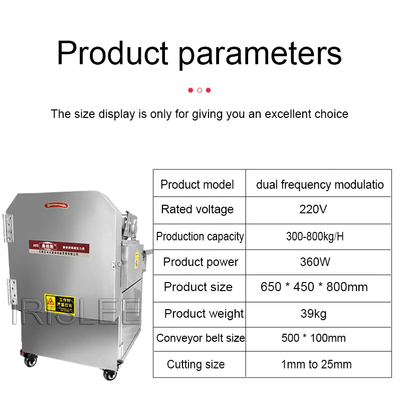 Industriell grönsaksskärmaskin Leek Chopper Machine Commercial Electric Slicer Onion Cutter Machine