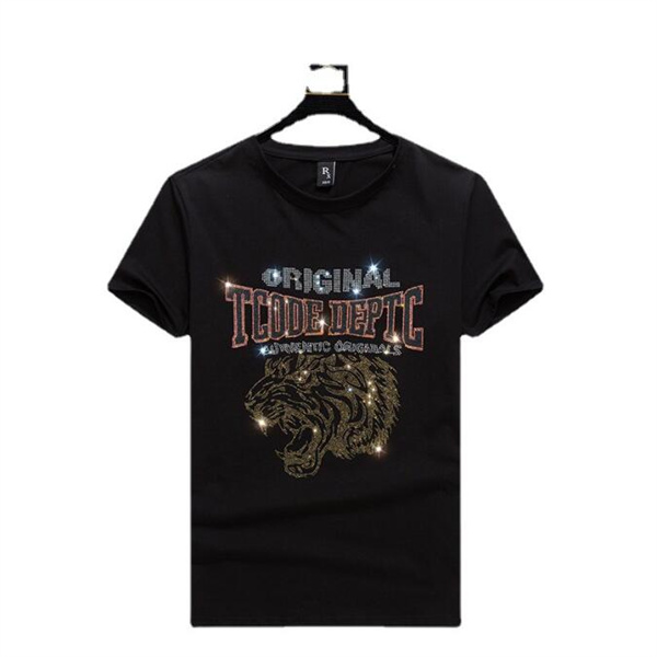 Nouveau luxe 2023 hommes T-shirts femmes à manches courtes haute qualité hauts t-shirt mode lettre perceuse à chaud impression Hip Hop Style vêtements