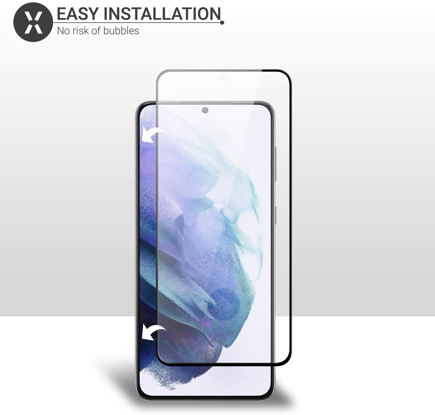 Vollkleber Displayschutzfolie für Samsung Galaxy S23 S22 S21 S20 Plus S10 Plus S8 S9 Note8 Fingerabdruck entsperren gebogenes gehärtetes Glas