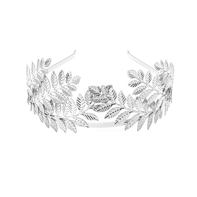 Métal creux feuille conception mariée bandeau arbre feuilles cheveux cerceau femmes élégant tête cerceau mariage cheveux accessoires