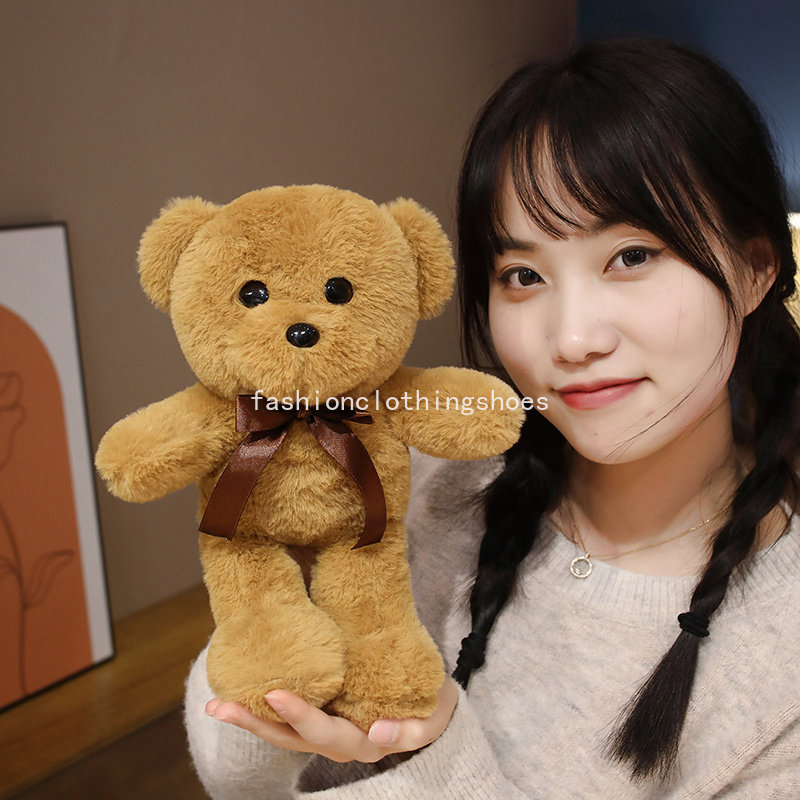 30cm 16スタイルkawaii teddyベアのぬいぐるみおもちゃソフトなぬいぐるみ笑顔白い茶色のピンクベアドールキッズベイビーバースデーギフトガールズバレンタインロマンチックな贈り物