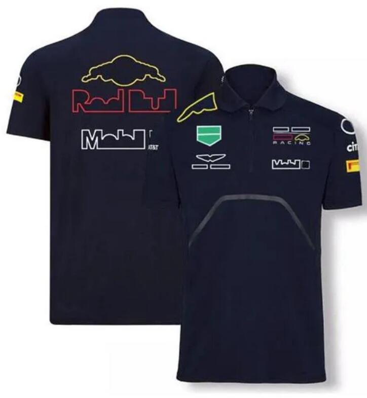 Polo da corsa F1 estiva nuova maglietta a maniche corte con lo stesso stile personalizzato