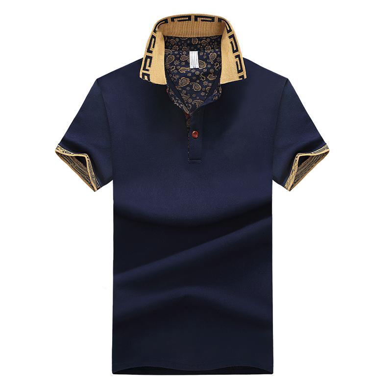 Hot Sales Shirt Luxury Design Male Summer Turn-Down Collar Short Slves Cotton Shirt Men Top