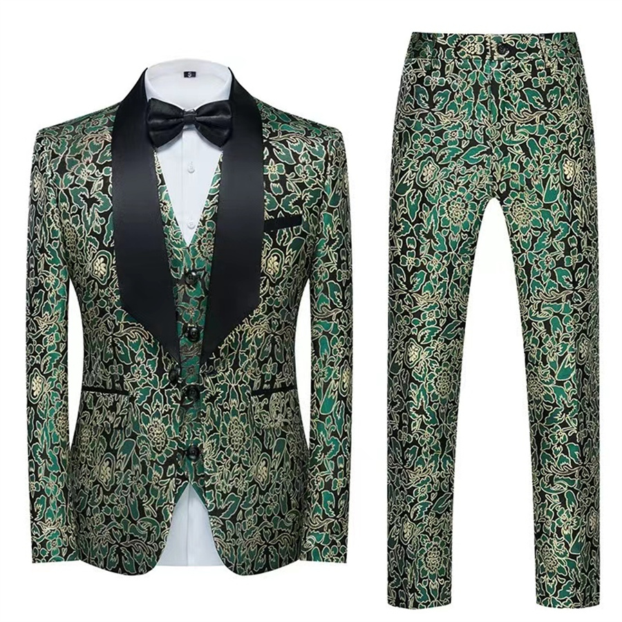 Mens Set Business Set Sports Jacket Dress Populära tre stycken Set Top Luxury Popular Märke brudgummen bröllop bästa man jacka klänning prom klänning asiatisk storlek m-6xl