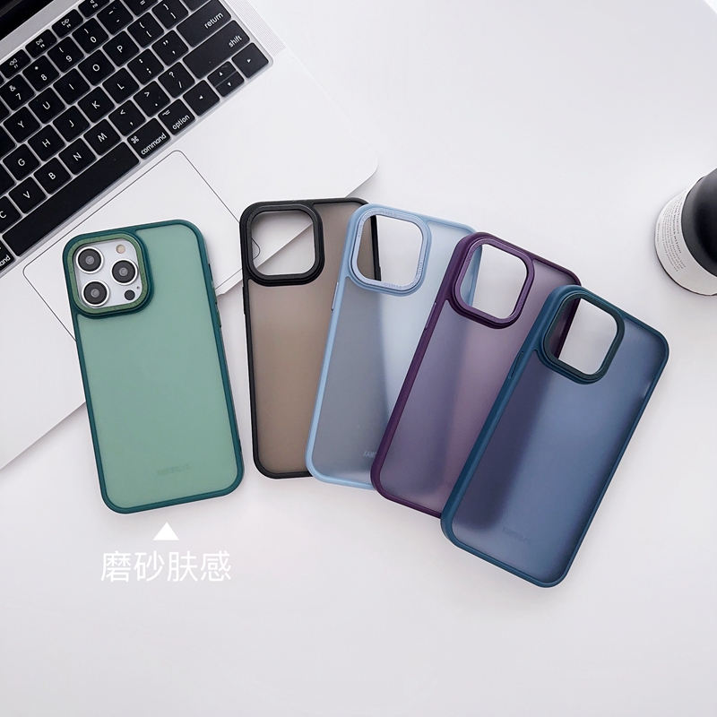 Skin Feel Hard Plastic Cases For Iphone 15 14 Plus Pro MAX 13 12 11 X XS XR 8 7 6 Hand Feeling PC Soft TPU Matte Frosted Dual Color Bumper Frame Mobile Phone Back Cover