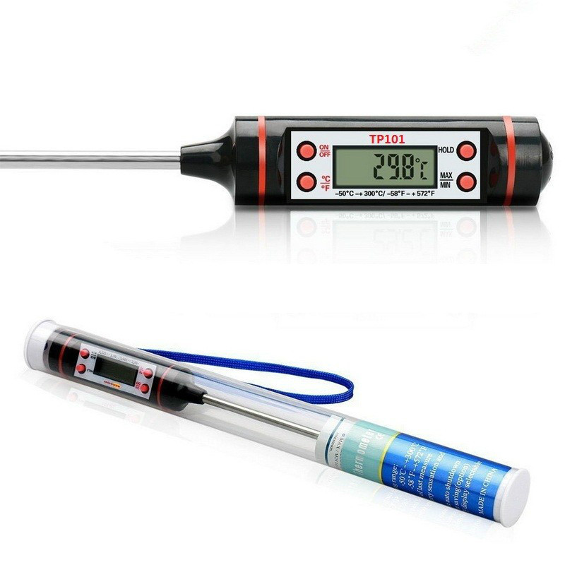 Rostfritt stål BBQ Meat Thermometers Kitchen Digital Cooking Food Probe Hangable Electronic Barbecue Hushållsverktyg Dh8555