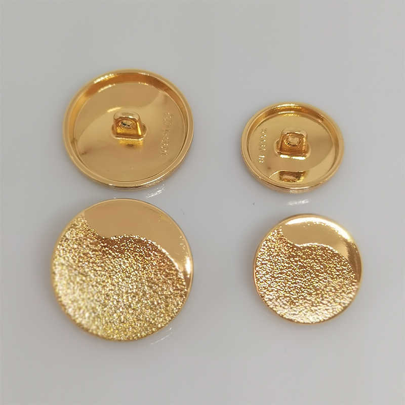 Ferramentas de noções de costura 18/33m mm de ouro e metal prateado de alta qualidade Acessórios de costura de alta qualidade Botões decorativos para roupas artesanais DIY P230523
