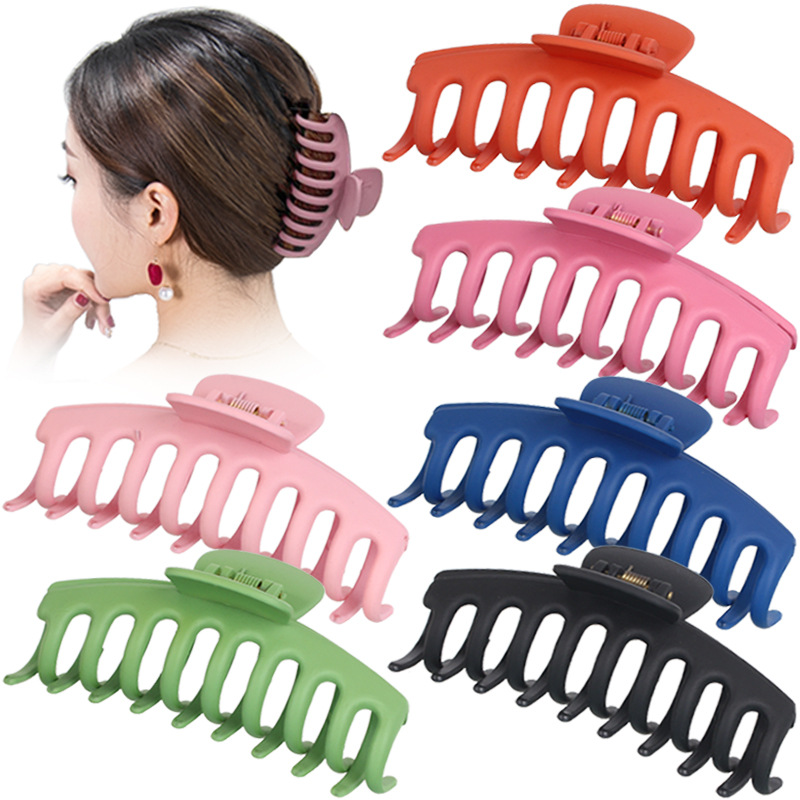 Hair Claw Clips 4 Inch Nonslip Large Crab Hairpins for Women Thin Hair Accessories Barrette Girls Gifts-Air dh89