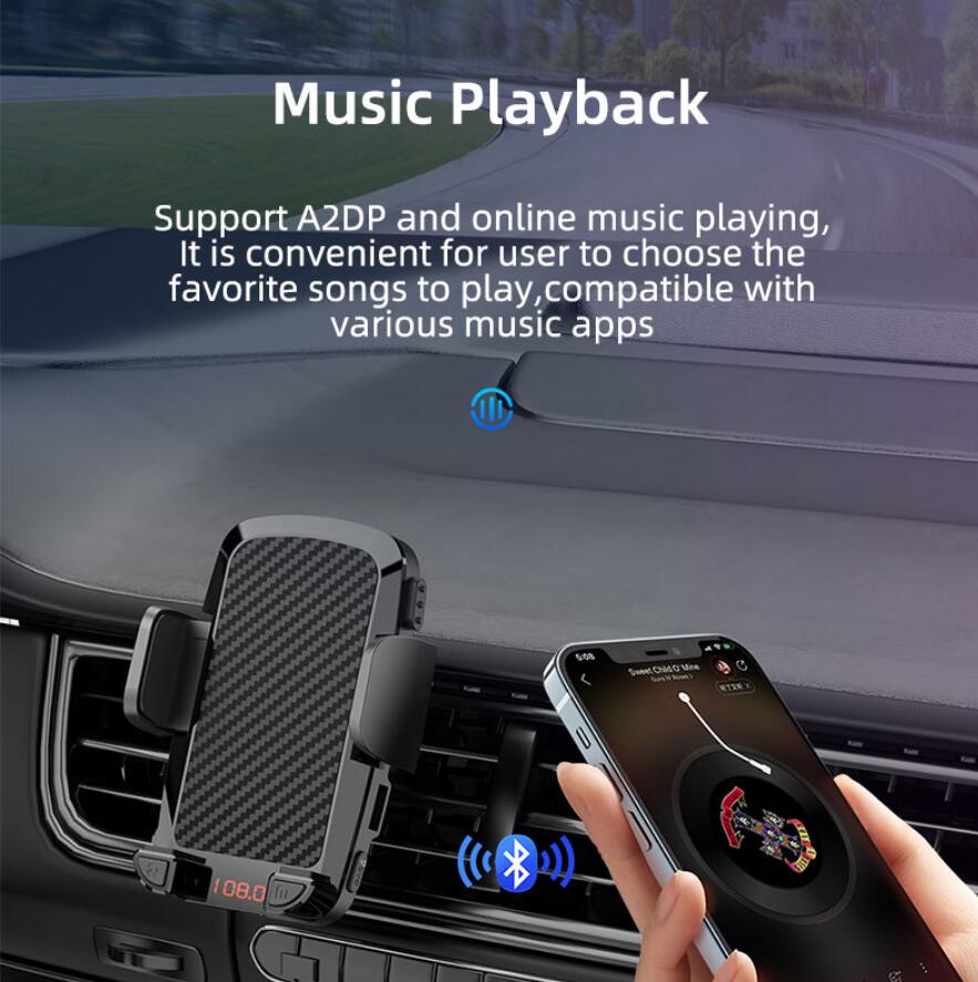 Универсальный держатель автомобильного телефона Air Gravity Stand Multifunctional Bluetooth FM -передатчик автомобильный комплект MP3 Модулятор Player CS14