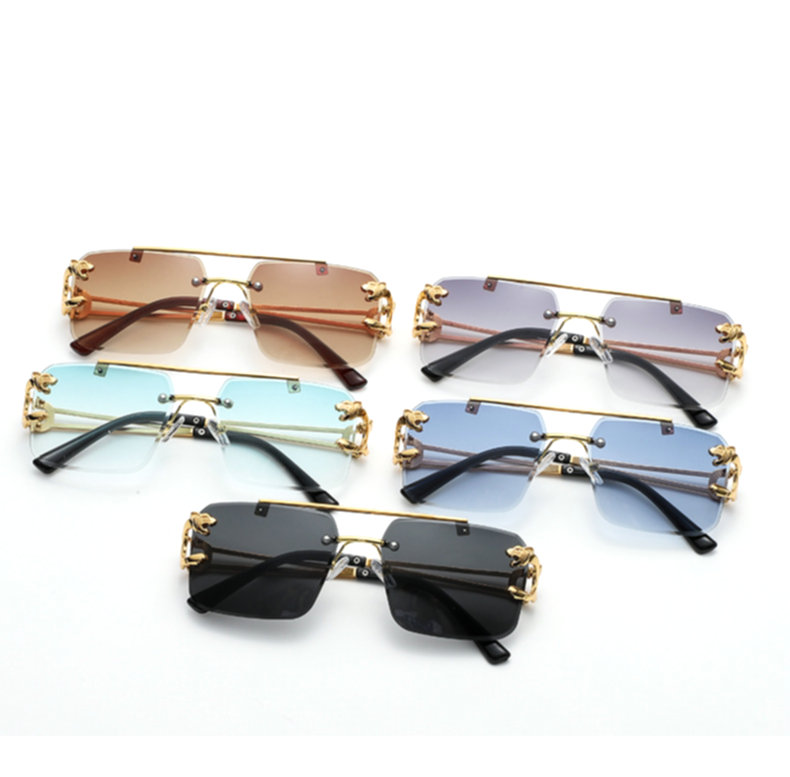 Vente en gros de mode hommes lunettes de soleil superclear femmes lunettes de soleil haute qualité lunettes carrées personnalité style mélanger les couleurs