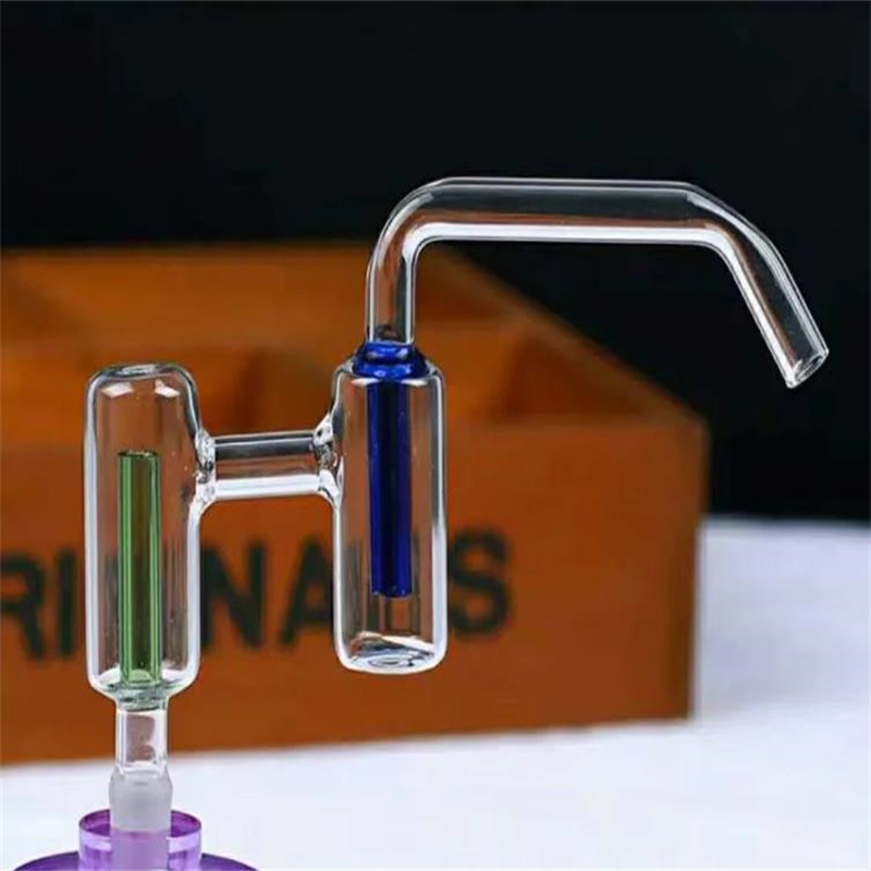 Rökrör Hopah Bong Glass Rig Oil Water Bongs Double Filter Kettle Glass Walkway