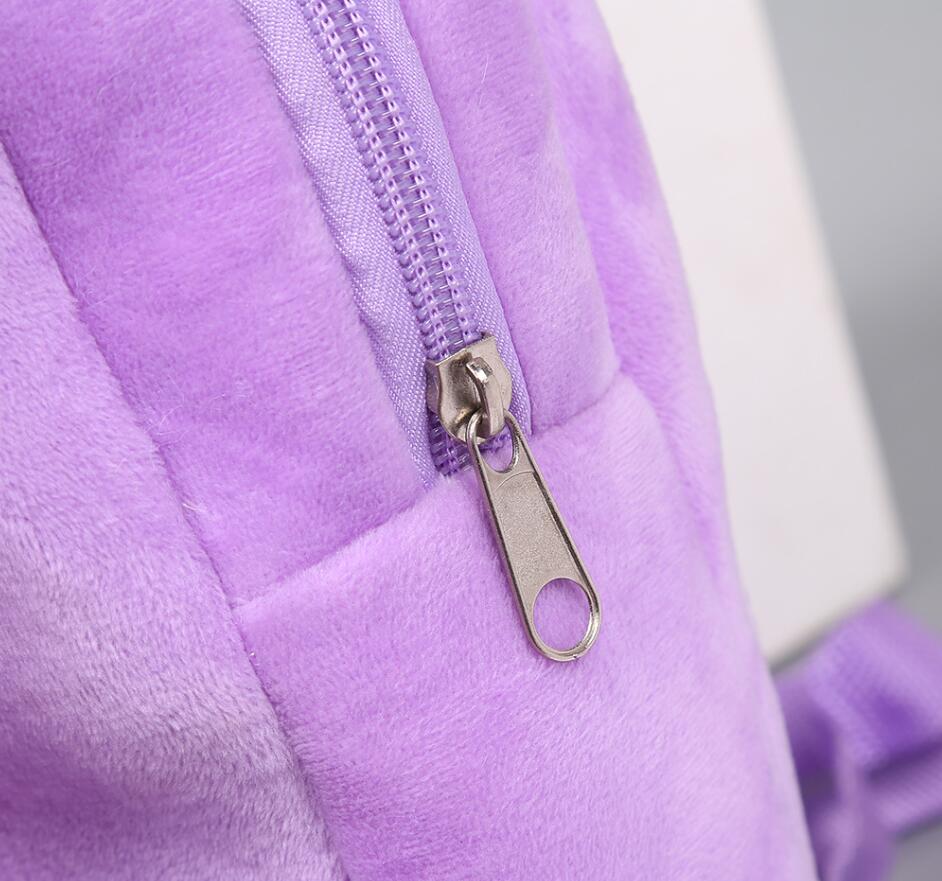 INS Fashion Kawaii Rainbow Bear Plush Backpack Girl Cute Soft Accessories Bag Big Capacity Girls Birthday Gift for 2-6T