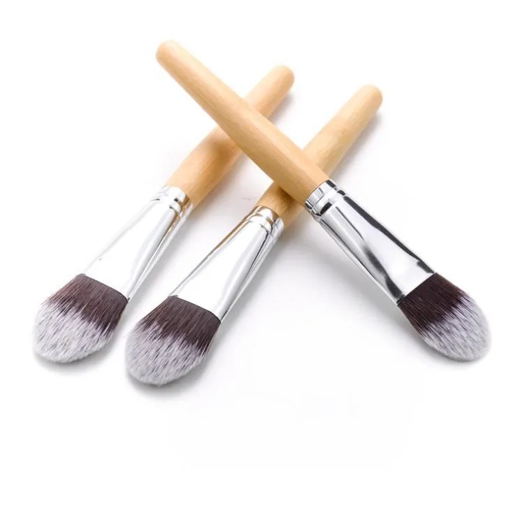 2023 Facial Mask Brush Cosmetic Tool Makeup Foundation Brush Fiber Hair Bamboo Handle Powder Concealer Face Mask Brushes Tool