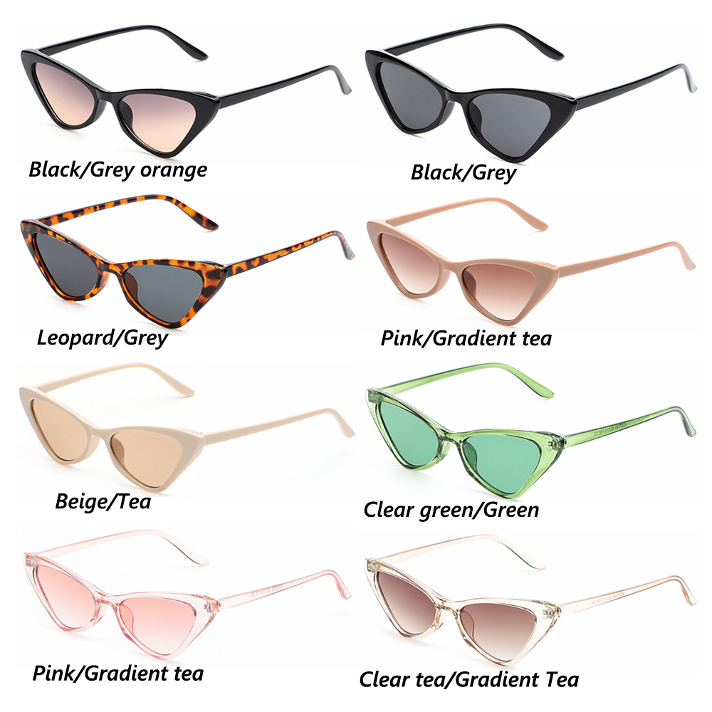 Vintage Cat Eye Sunglasses for Women Small Frame Retro Sunglasses UV400 Protection Eyewear Fashion Trendy Driving Eyewear