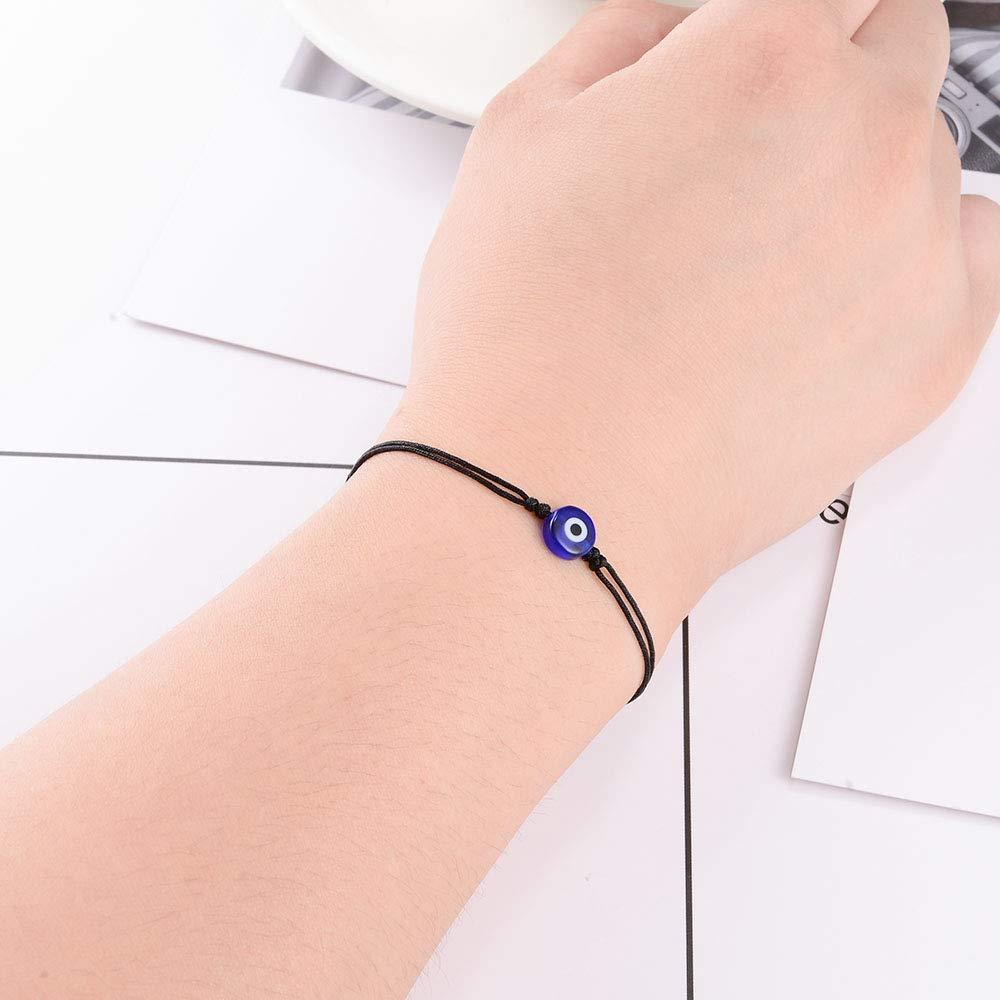 Armreif 20 Stück Evil Eye Armband/Fußkettchen für Frauen Viel Glück Rote Schnur Armband Kabbalah Schutz Freundschaftsarmband Schmuck