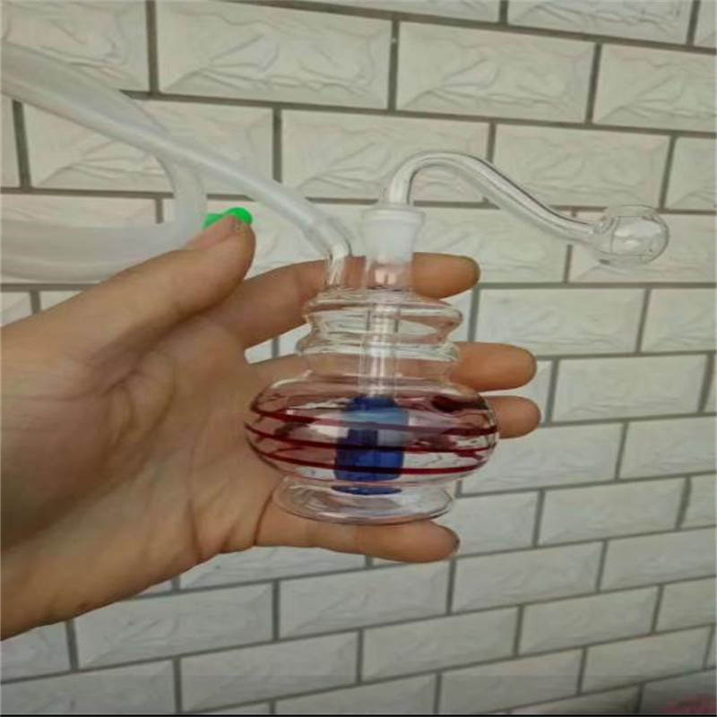 Rury dymowe Hakah Bong Glass Rig Oil Water Bongs Mini, paski szklane garnek