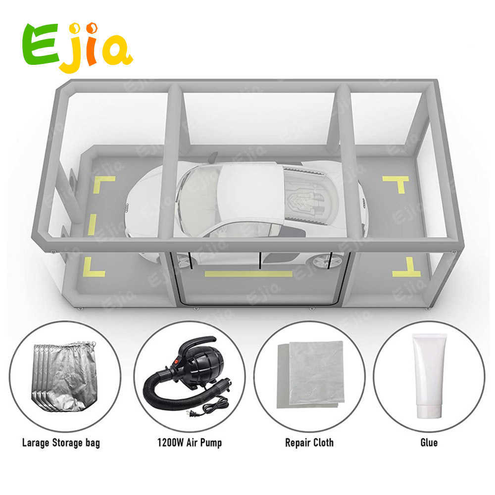 気密性インフレータブルカーガレージバブルテントポータブルインフレータブルカーストレージカバーカーカバー屋内屋外用車シールド