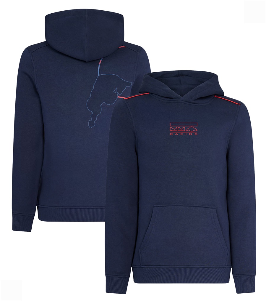 2023 NYTT F1 TEAM RACING SUAST HOUDIE JACKA FORMULA 1 HOODED ZIPPER JACKE Men's Sports Casual Overdimensionerad hoodie Pullover Sweatshirt