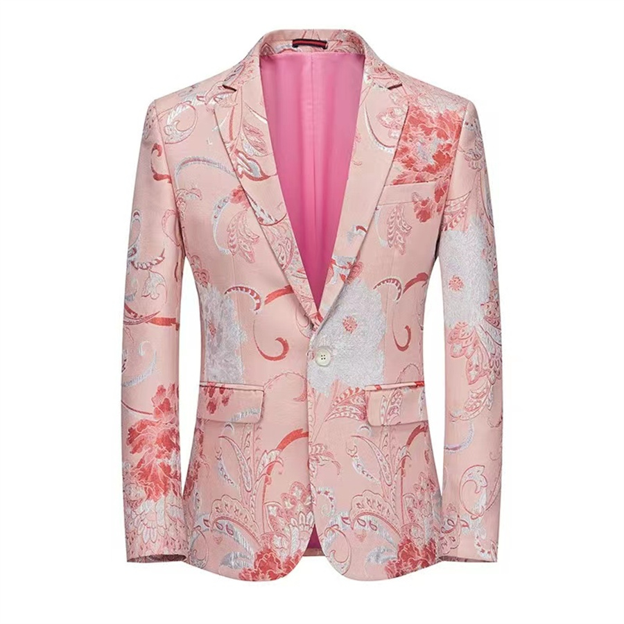 Męski garnitur płaszcz męski sukienka biznesowa garnitur moda druk pasek top różny wzór do dekoracji guziki sukienka różne kolory style azjatyckie rozmiar m-6xl