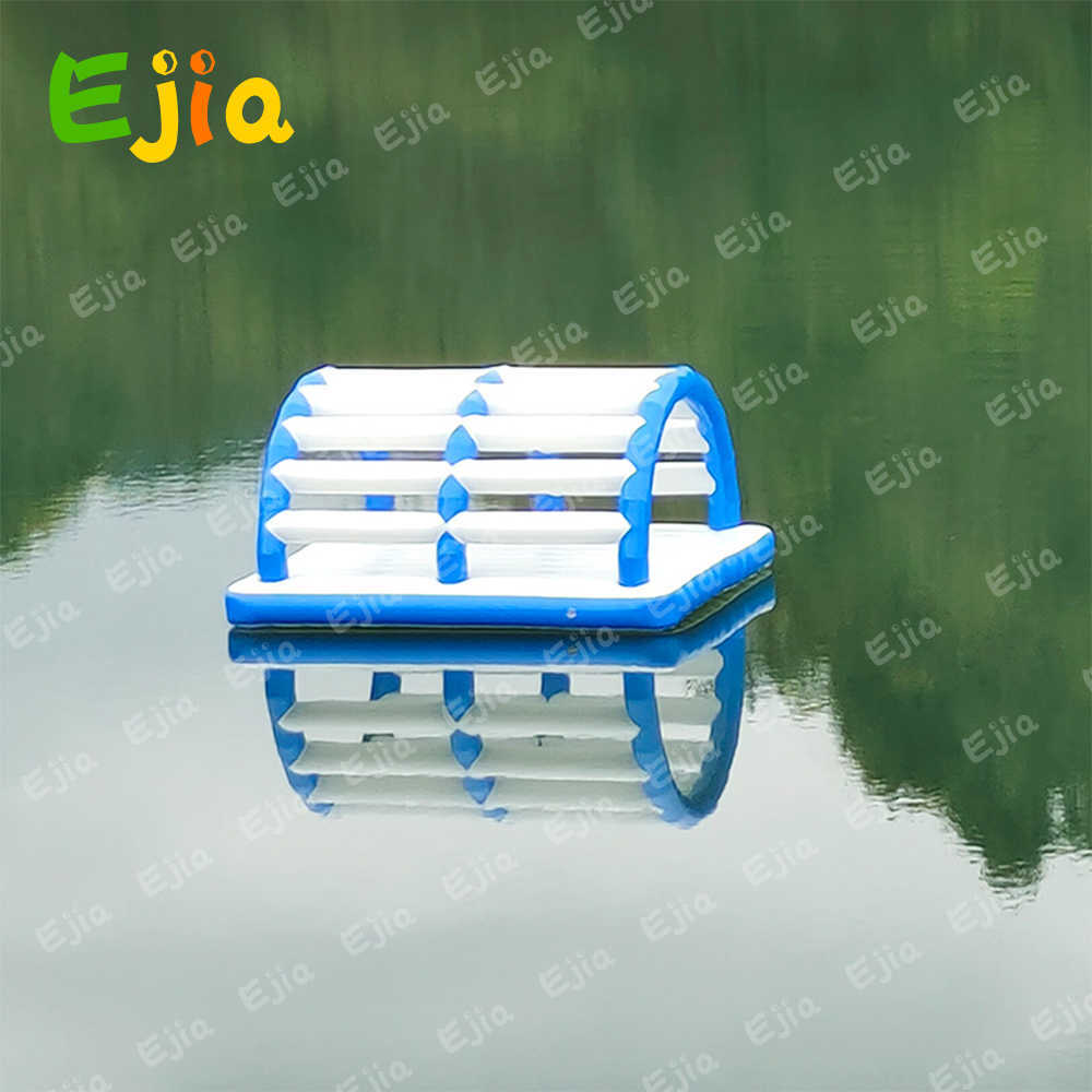 3X2.5m Portable Inflatable Water Floating Bounce Swim Platform For Lakes Pools Sea Boat On Water Fun