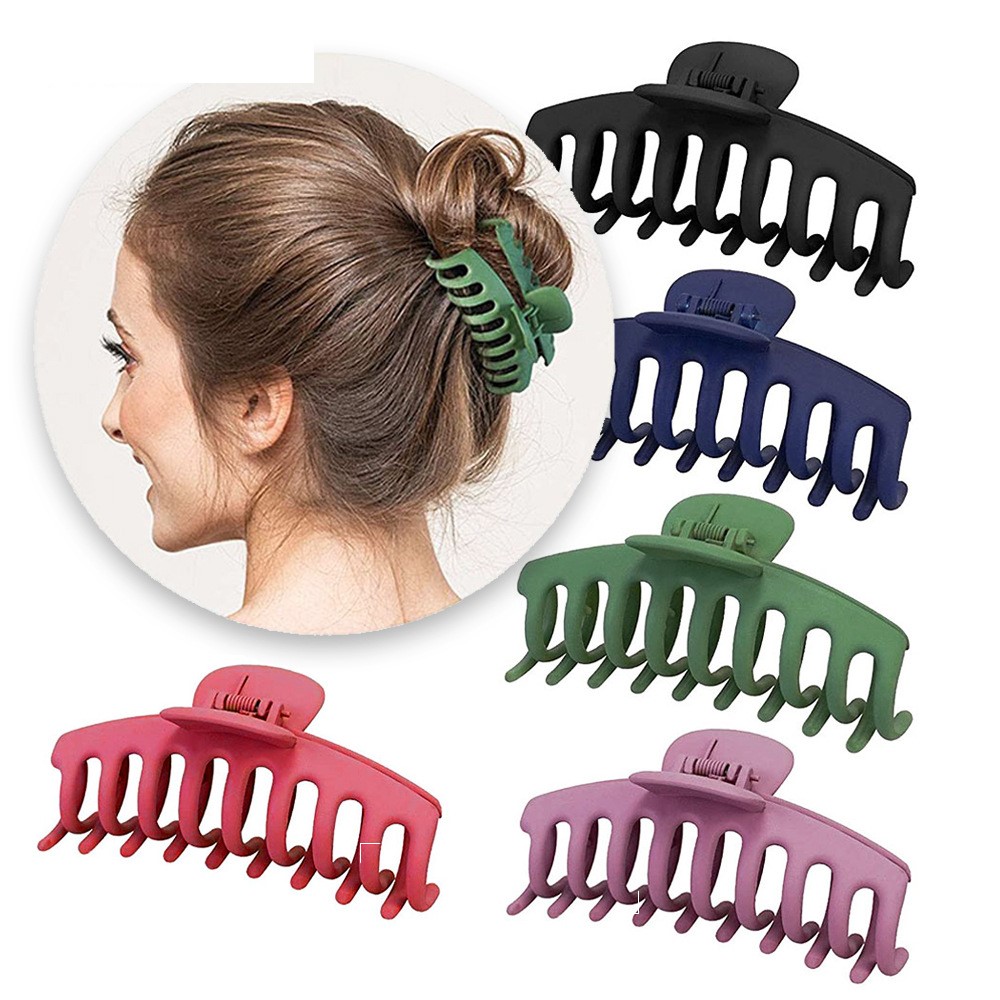 Haarklauwclips 4 inch niet-slip grote krab haarspelden voor vrouwen dunne haaraccessoires Barters Girls Gifts-Air Dh8965