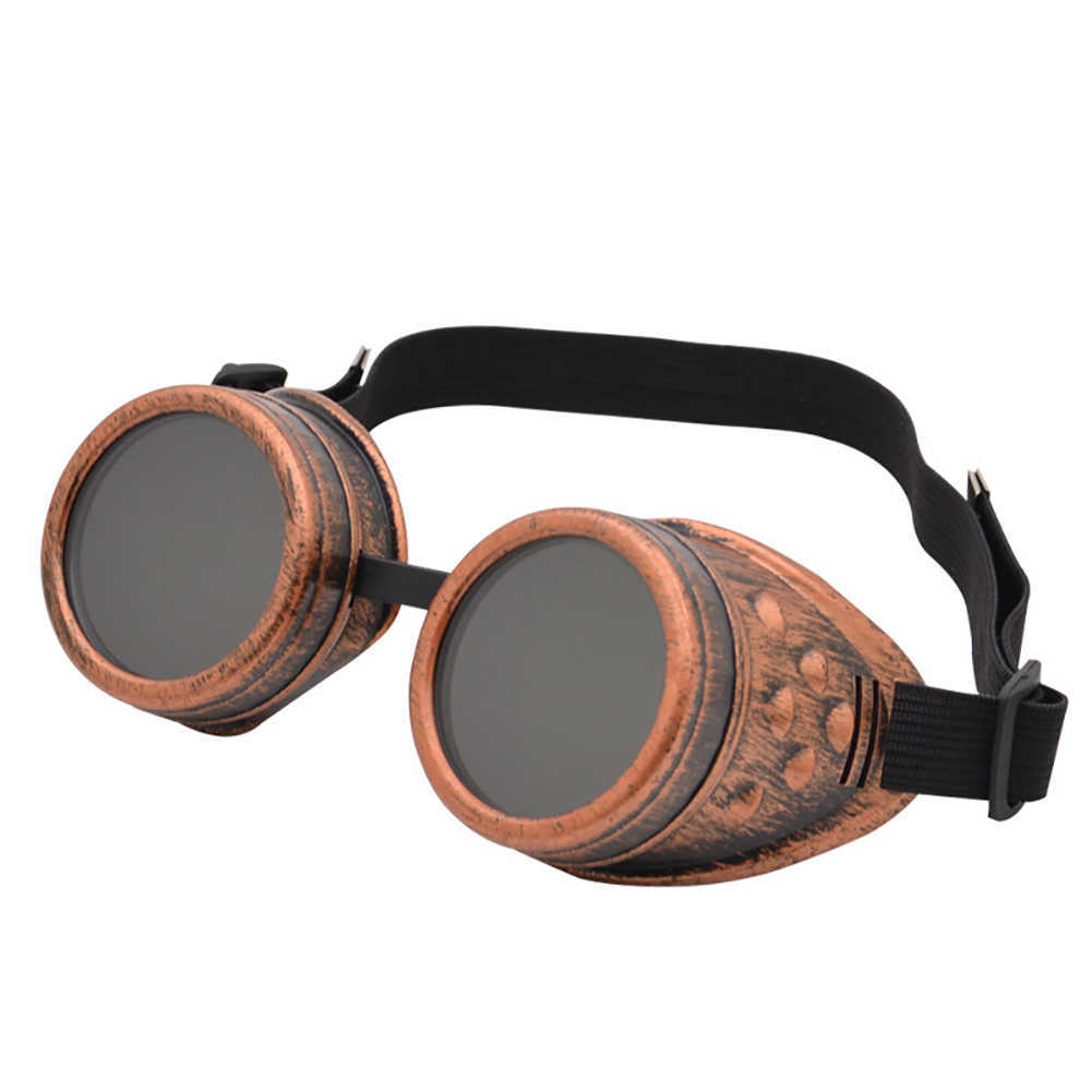 Nowe okulary motocyklowe steampunk Retro Riding Goggles Okulary przeciwsłoneczne Gotyc Goggle Goggle Ochronne szklane szklanki na cosplaydecorations