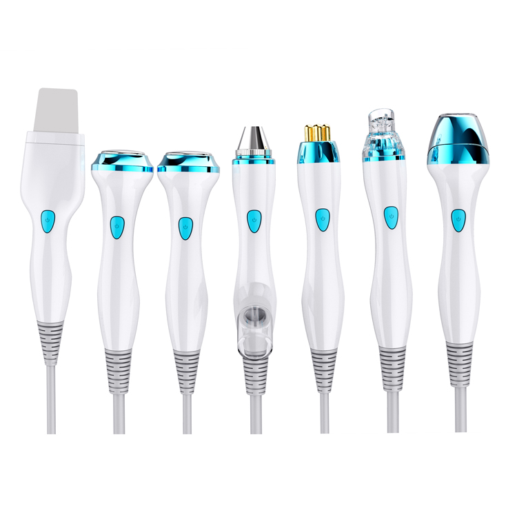 7 en 1 Hydra Facial Machine Hydro Microdermabrasion Épurateur de peau à ultrasons Jet d'oxygène Peeling à l'eau Nettoyage en profondeur Outils de soins de la peau hydrofaciaux