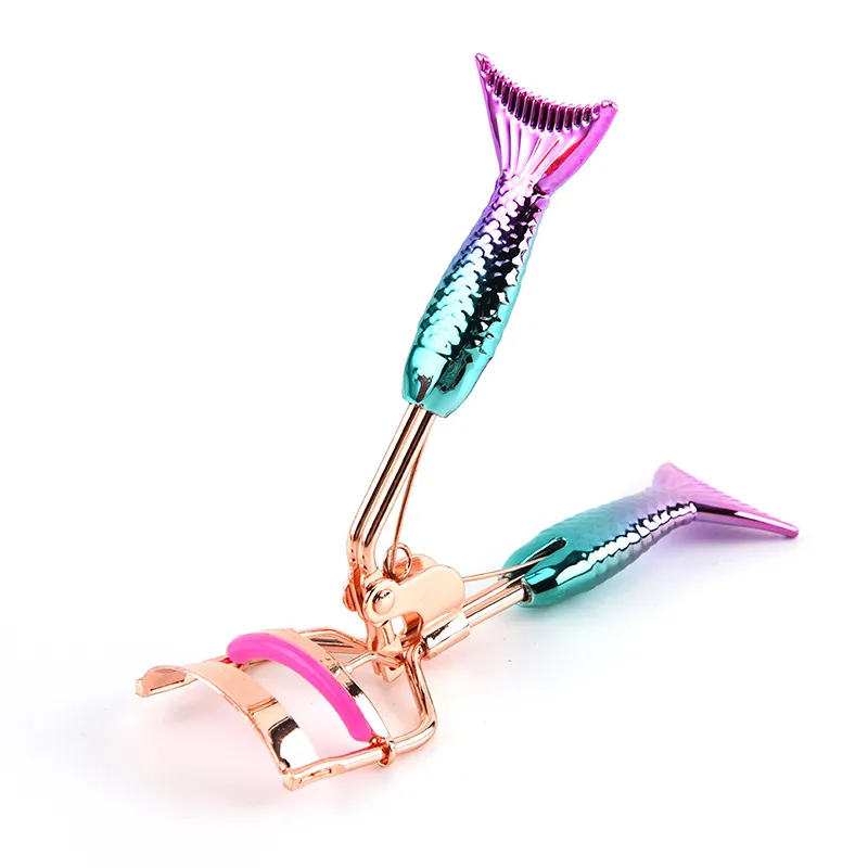 Mermaid Eyelash Curlers Eye Lashes Curling Clip False ملقطات الرموش التجميلية التجميلية الماكياج الماكياج المعدنية الملحقات المعدنية