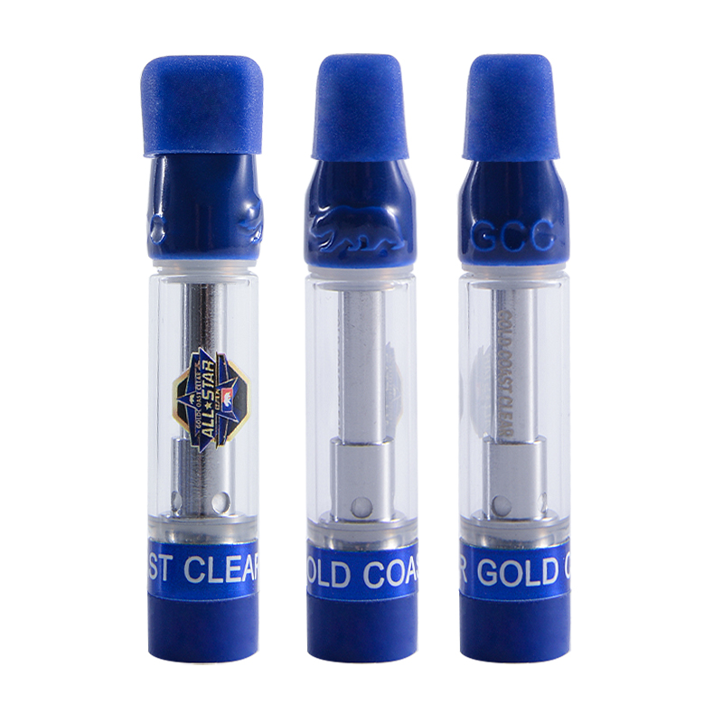20 stammen GCC Gold Coast Clear All Star Disposable Atomizers Lege Vape Cartridges Verpakking Glas 0.8 Dikke Oil Carts Vaporizer 510 Draad E Sigaretten in Bouillon