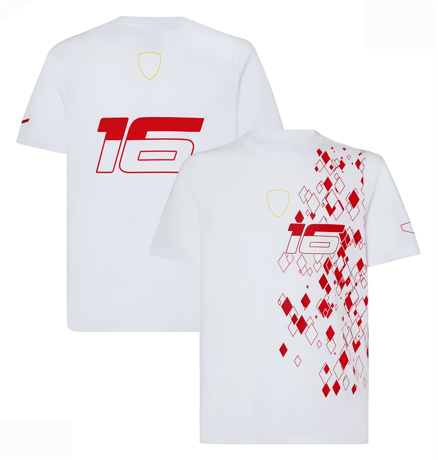 2023 F1 Camiseta Fórmula 1 Red Team Racing Camisetas Driver Fãs Moda Casual Camiseta de manga curta Camiseta esportiva de verão Camiseta