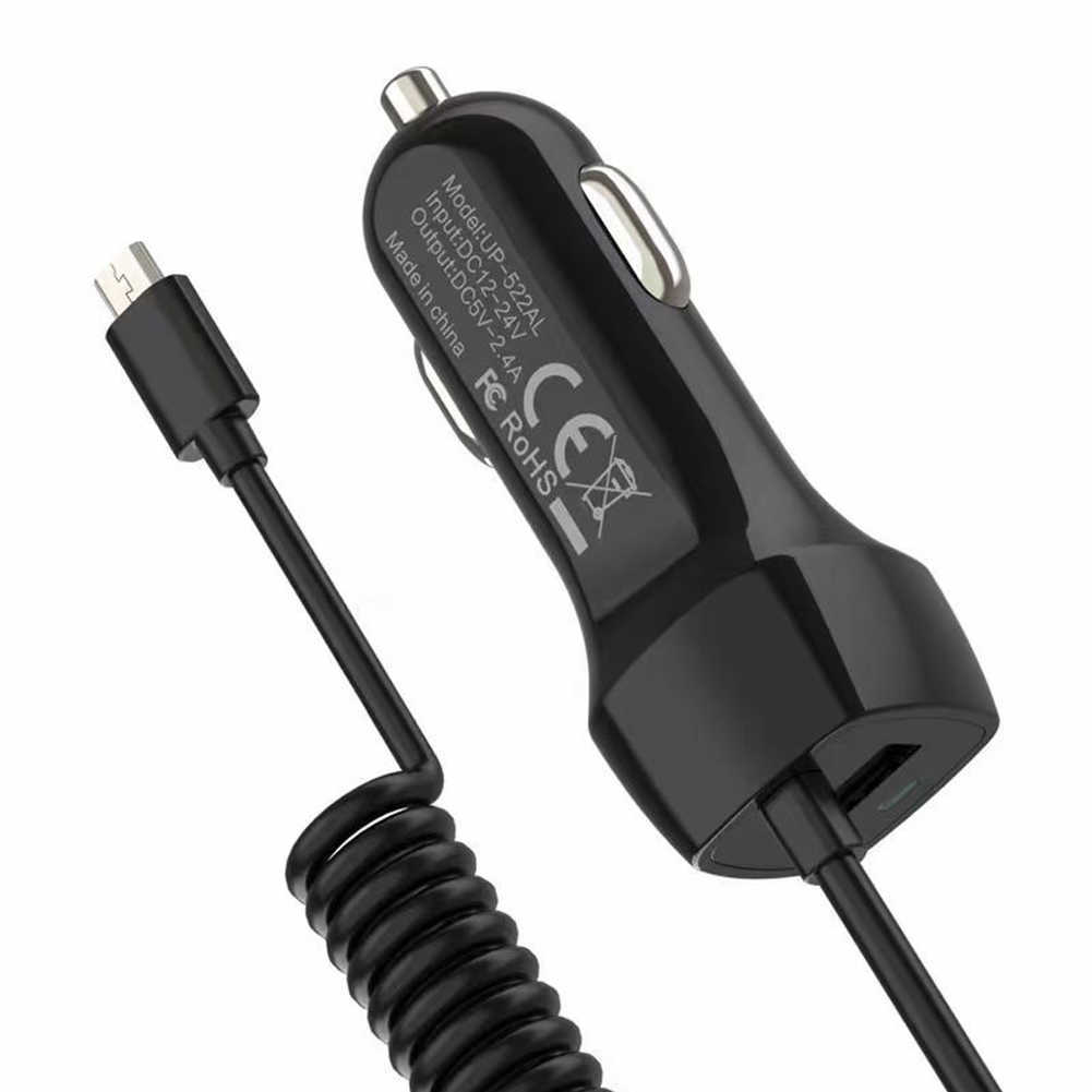 Ny 48W USB Fast Car Charger Stretch Cable Adapter för iPhone13 12 11 14 Pro Max Samsung Galaxy Note20 Android Type-C Car Charger