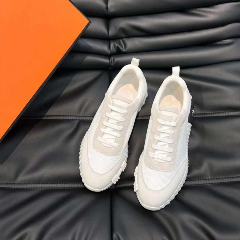 Mode casual skor avvika män som kör sneakers Italy Delicate Low Top Light Bottom Grid läderdesign Andningsbara Casuals Fitness Outdoor Sports Shoes Box EU 38-45