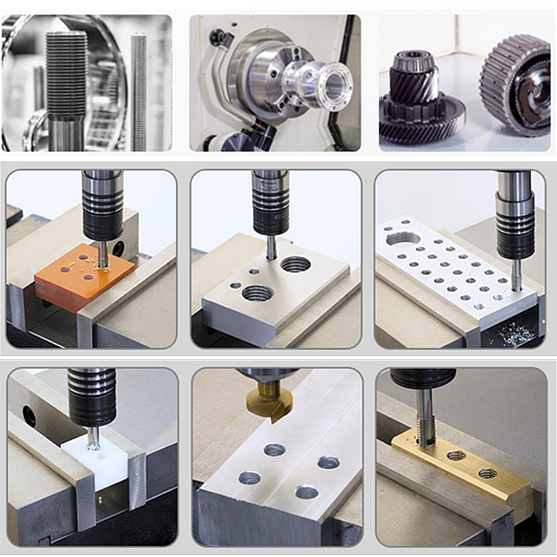 M3-M16 Pneumatisk tappningsmaskin Borrmaskin Pneumatisk Tapper Pneumatisk kran Pneumatisk gängmaskintråd Luft Tapping med chucks