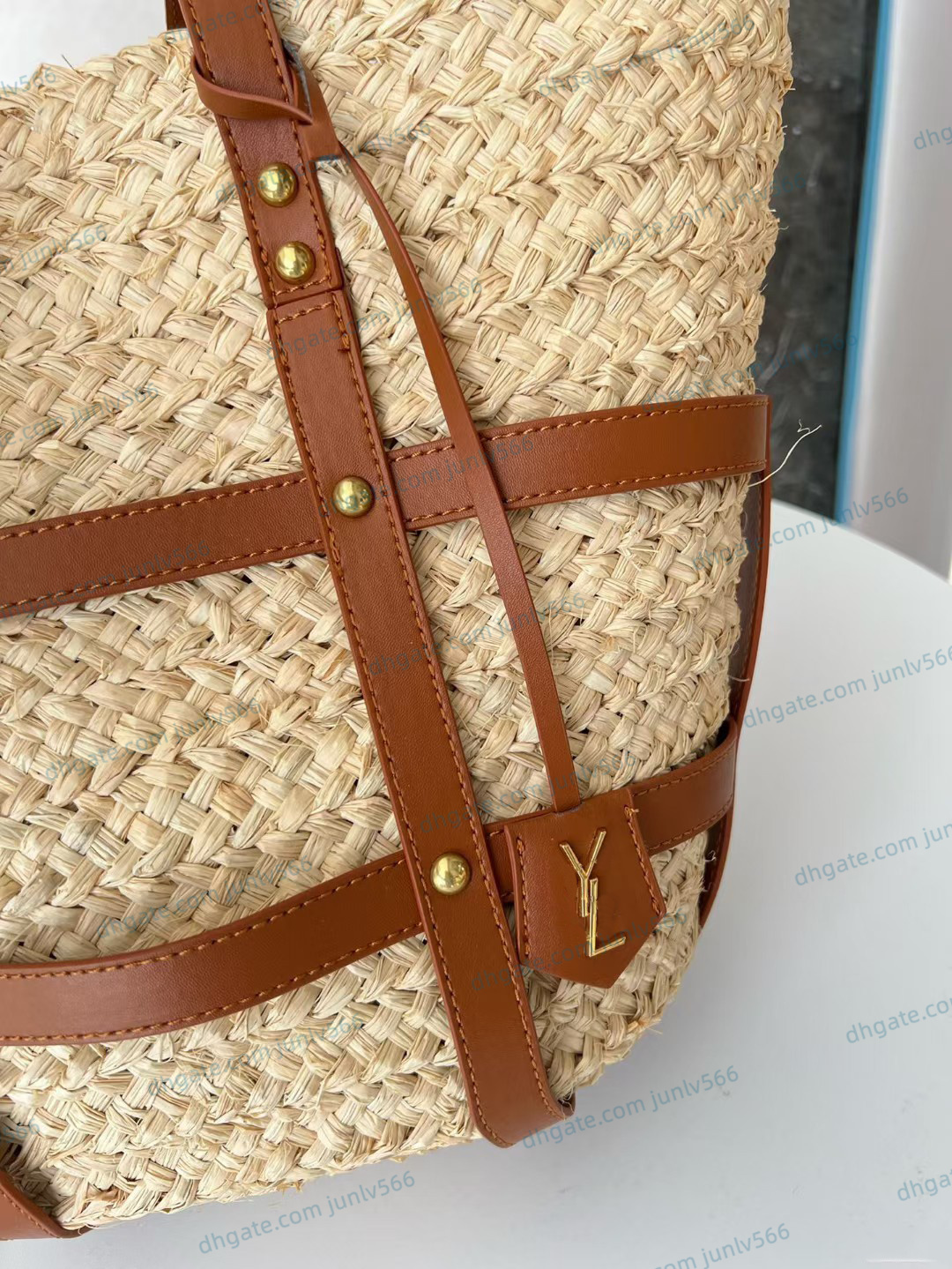 Designers Women shoulder bags Totes Luxurys Original leisure time shopping bag Soft Imitation Grass Hook Woven Handbag Fashion Quality Cross Body bags