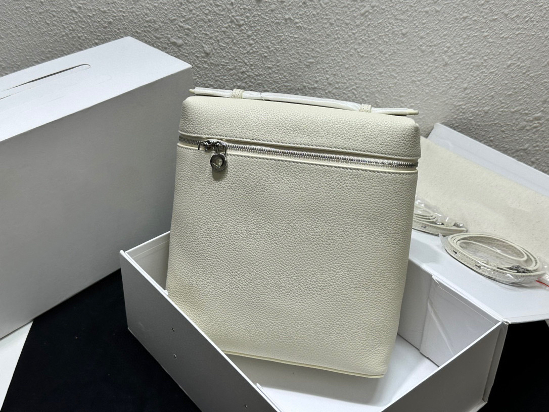 Sac à dos de poche L27 à la mode avec ouverture à glissière en cuir véritable de grande capacité pour sac de voyage léger pour femmes ID royalfashion_bag